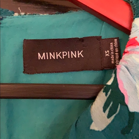 MinkPink wrap dress XS Plunge midi - Picture 2 of 5